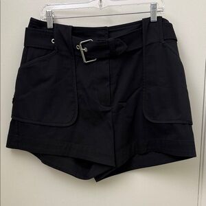 Derek Lam 10 Crosby Black Shorts with Belt Size 12